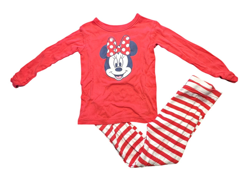 Baby Gap Disney Minnie Mouse Organic Cotton Pajamas Size 4 Twins